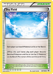 Sky Field Roaring Skies Pokemon Card