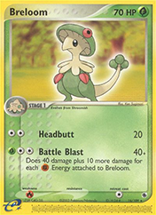 Breloom EX Ruby & Sapphire Pokemon Card