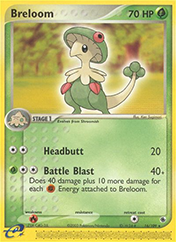 Breloom EX Ruby & Sapphire Card List