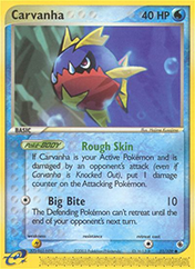 Carvanha EX Ruby & Sapphire Pokemon Card