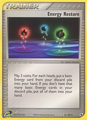 Energy Restore EX Ruby & Sapphire Pokemon Card