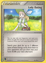 Lady Outing EX Ruby & Sapphire Pokemon Card