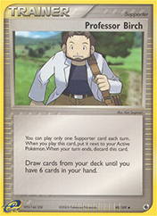 Professor Birch EX Ruby & Sapphire Pokemon Card