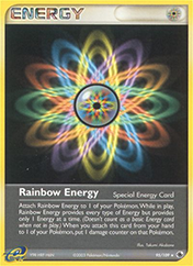 Rainbow Energy EX Ruby & Sapphire Pokemon Card