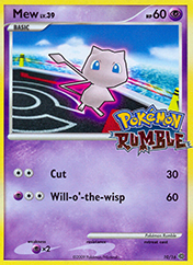 Mew Pokémon Rumble Card List