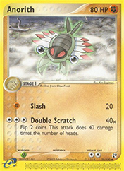 Anorith EX Sandstorm Pokemon Card