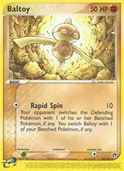 Baltoy EX Sandstorm Pokemon Card