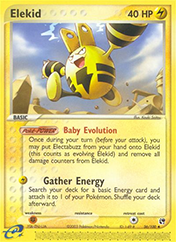 Elekid EX Sandstorm Pokemon Card