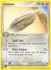 Linoone EX Sandstorm Pokemon Card