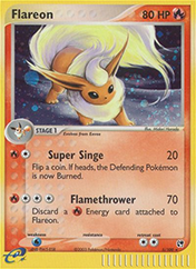 Flareon EX Sandstorm Pokemon Card
