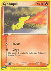 Cyndaquil EX Sandstorm Pokemon Card
