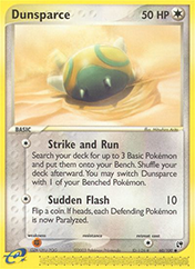 Dunsparce EX Sandstorm Pokemon Card