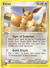 Eevee EX Sandstorm Pokemon Card