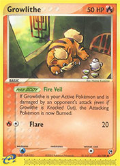 Growlithe EX Sandstorm Pokemon Card
