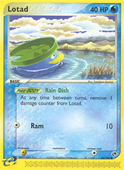 Lotad EX Sandstorm Pokemon Card