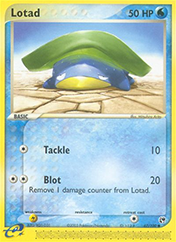 Lotad EX Sandstorm Pokemon Card
