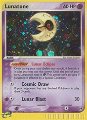 Lunatone EX Sandstorm Pokemon Card