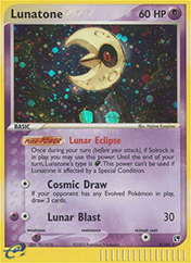 Lunatone EX Sandstorm Card List