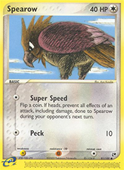 Spearow EX Sandstorm Pokemon Card