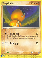 Trapinch EX Sandstorm Pokemon Card