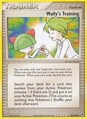 Wally's Training EX Sandstorm Pokemon Card