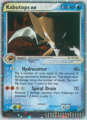 Kabutops ex EX Sandstorm Pokemon Card