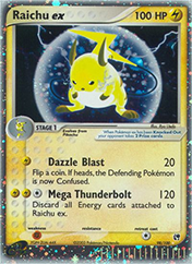 Raichu ex EX Sandstorm Pokemon Card