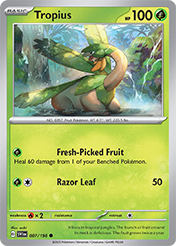 Tropius Scarlet & Violet Card List