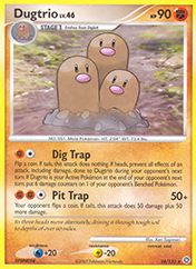 Dugtrio Secret Wonders Pokemon Card