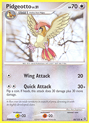 Pidgeotto Secret Wonders Pokemon Card