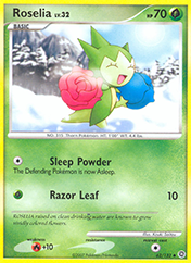 Roselia Secret Wonders Pokemon Card