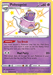 Polteageist Shining Fates Pokemon Card