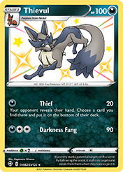 Thievul Shining Fates Pokemon Card