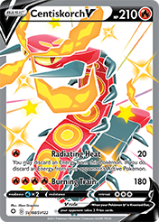 Centiskorch V Shining Fates Pokemon Card