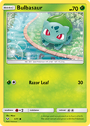 Bulbasaur Shining Legends Card List