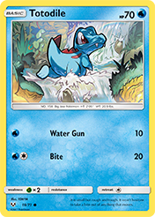 Totodile Shining Legends Card List