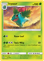 Ivysaur Shining Legends Card List