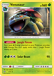 Venusaur Shining Legends Card List