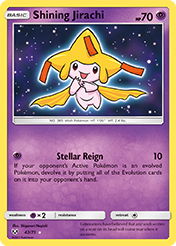 Shining Jirachi Shining Legends Pokemon Card