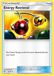 Energy Retrieval Shining Legends Pokemon Card