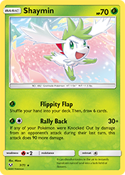 Shaymin (Sky Forme) Shining Legends Card List