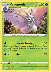 Venomoth Silver Tempest Card List