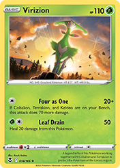 Virizion Silver Tempest Pokemon Card