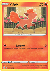 Vulpix Silver Tempest Card List