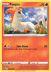Ponyta Silver Tempest Pokemon Card