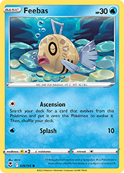 Feebas Silver Tempest Pokemon Card