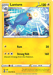 Lanturn Silver Tempest Pokemon Card