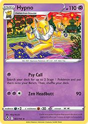 Hypno Silver Tempest Pokemon Card