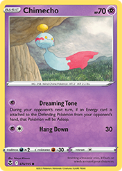 Card image - Chimecho - 74 from Silver Tempest