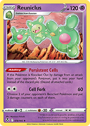 Reuniclus Silver Tempest Pokemon Card